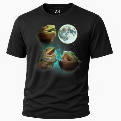 Three Bearded Dragons Howl At Moon 3 Wolfs Wolves Parody Performance Shirt