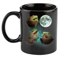 Three Bearded Dragons Howl At Moon 3 Wolfs Wolves Parody 11oz C Handle Ceramic Mug