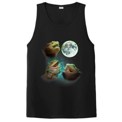 Three Bearded Dragons Howl At Moon 3 Wolfs Wolves Parody PosiCharge Competitor Tank