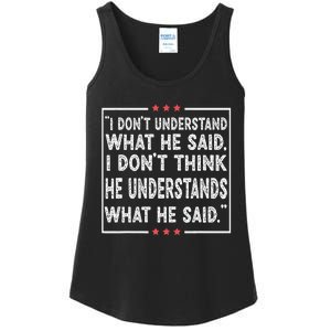 Trump Biden Debate Presidential Debate 2024 Funny Ladies Essential Tank