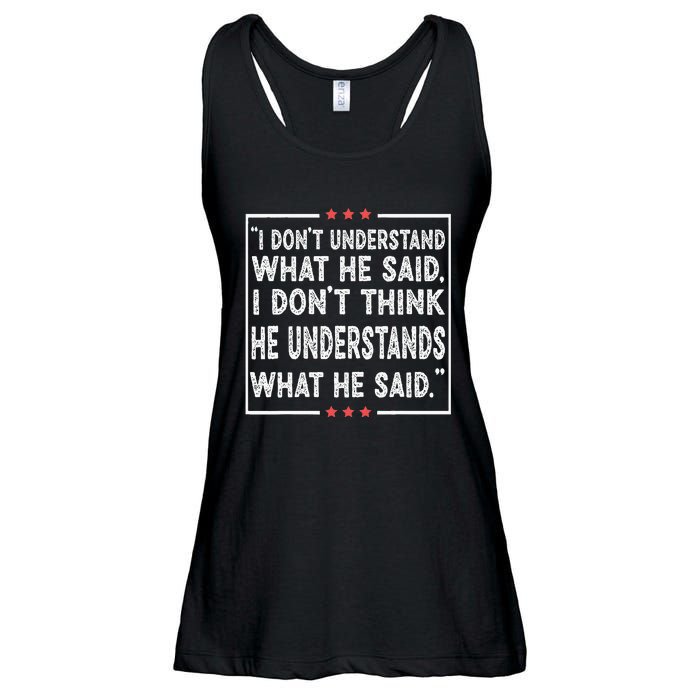 Trump Biden Debate Presidential Debate 2024 Funny Ladies Essential Flowy Tank