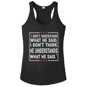 Trump Biden Debate Presidential Debate 2024 Funny Ladies PosiCharge Competitor Racerback Tank