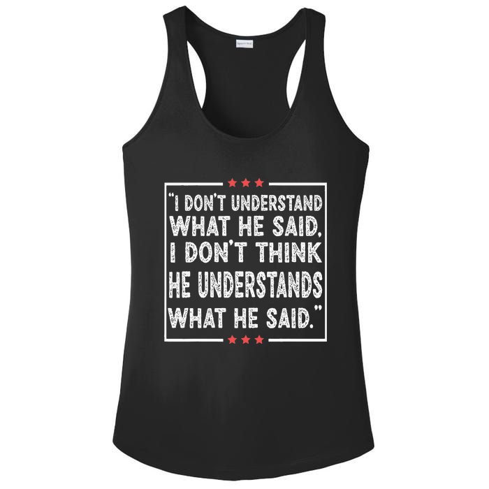 Trump Biden Debate Presidential Debate 2024 Funny Ladies PosiCharge Competitor Racerback Tank