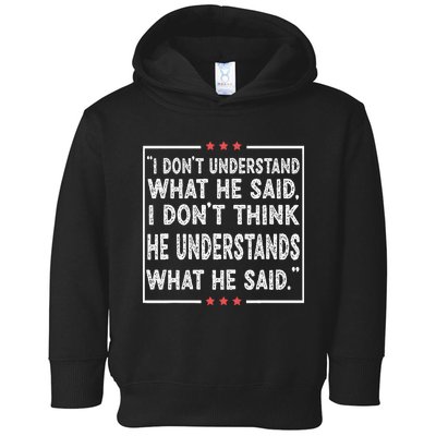 Trump Biden Debate Presidential Debate 2024 Funny Toddler Hoodie