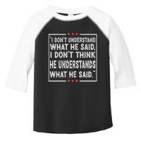 Trump Biden Debate Presidential Debate 2024 Funny Toddler Fine Jersey T-Shirt