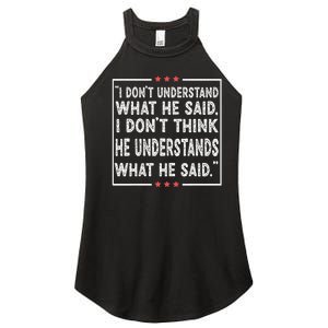 Trump Biden Debate Presidential Debate 2024 Funny Women's Perfect Tri Rocker Tank