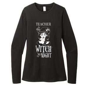 Teacher By Day Witch By Night Gift Womens CVC Long Sleeve Shirt