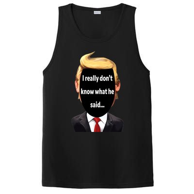 Trump Biden Debate 2024 I Really Dont Know What He Said PosiCharge Competitor Tank