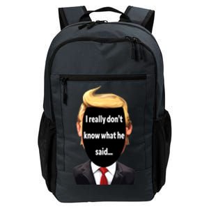 Trump Biden Debate 2024 I Really Dont Know What He Said Daily Commute Backpack