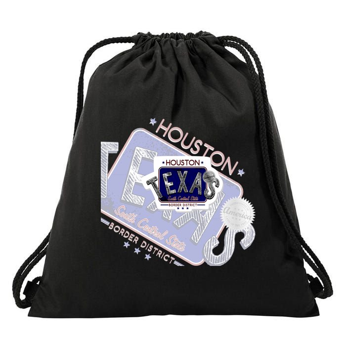 Texas Border District Cool State Logo Drawstring Bag