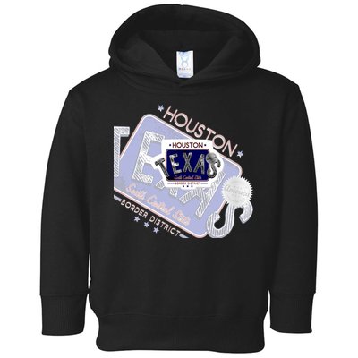 Texas Border District Cool State Logo Toddler Hoodie