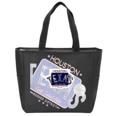 Texas Border District Cool State Logo Zip Tote Bag