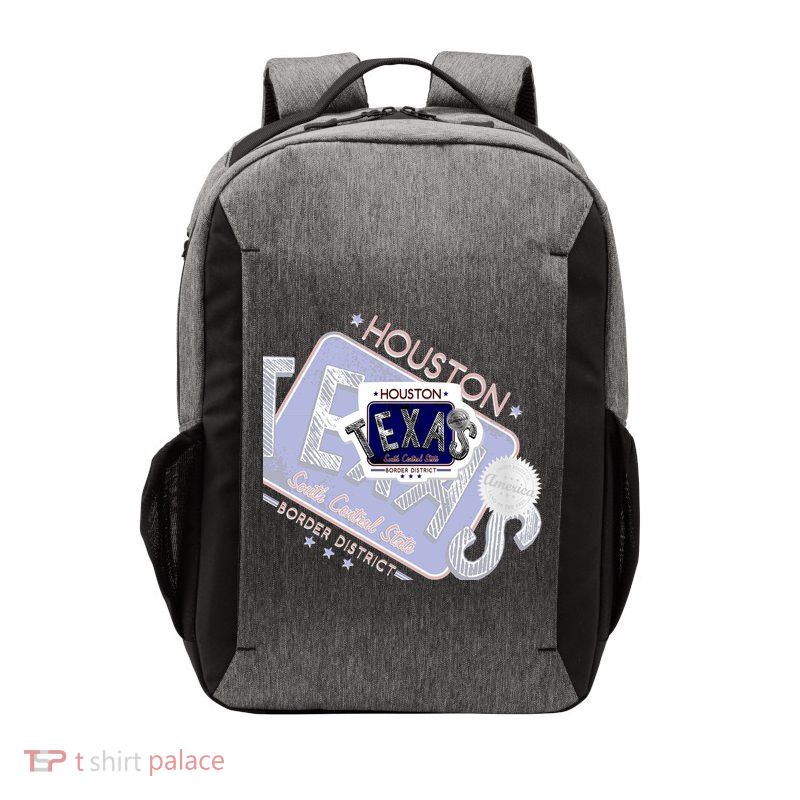 Texas Border District Cool State Logo Vector Backpack