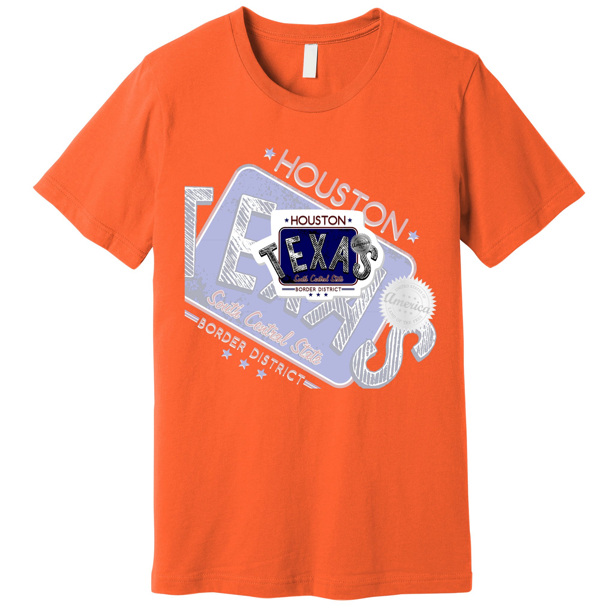 Texas Border District Cool State Logo Premium T-Shirt