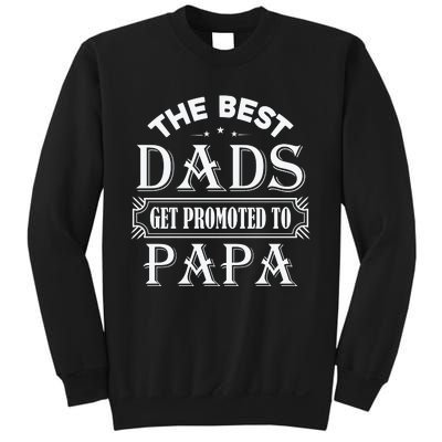 The Best Dads Get Promoted To Papa Father's Day Sweatshirt