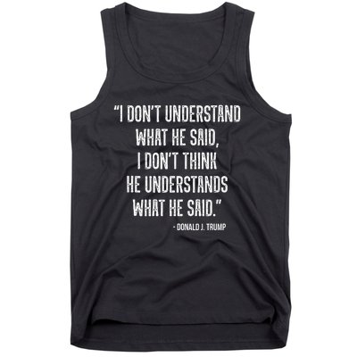 Trump Biden Debate Presidential Debate 2024 Funny Tank Top