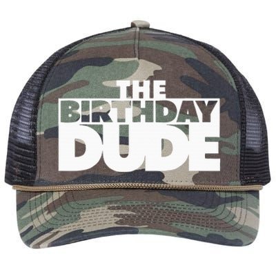 The Birthday Dude Funny Retro Rope Trucker Hat Cap