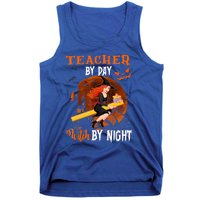 Teacher By Day Witch By Night Witch Teacher School Halloween Gift Tank Top