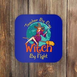 Teacher By Day Witch By Night! Halloween Teaching Gift Coaster