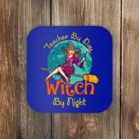 Teacher By Day Witch By Night! Halloween Teaching Gift Coaster