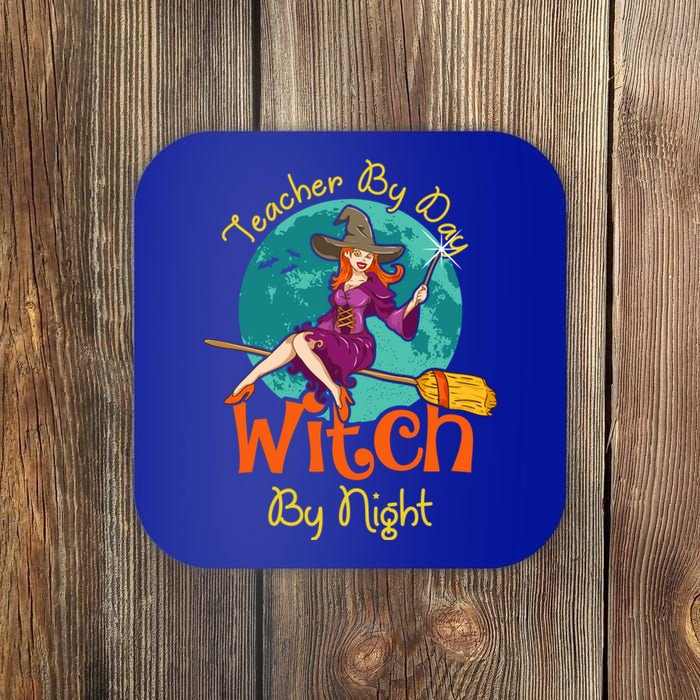 Teacher By Day Witch By Night! Halloween Teaching Gift Coaster