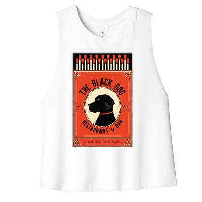 The Black Dog Women's Racerback Cropped Tank