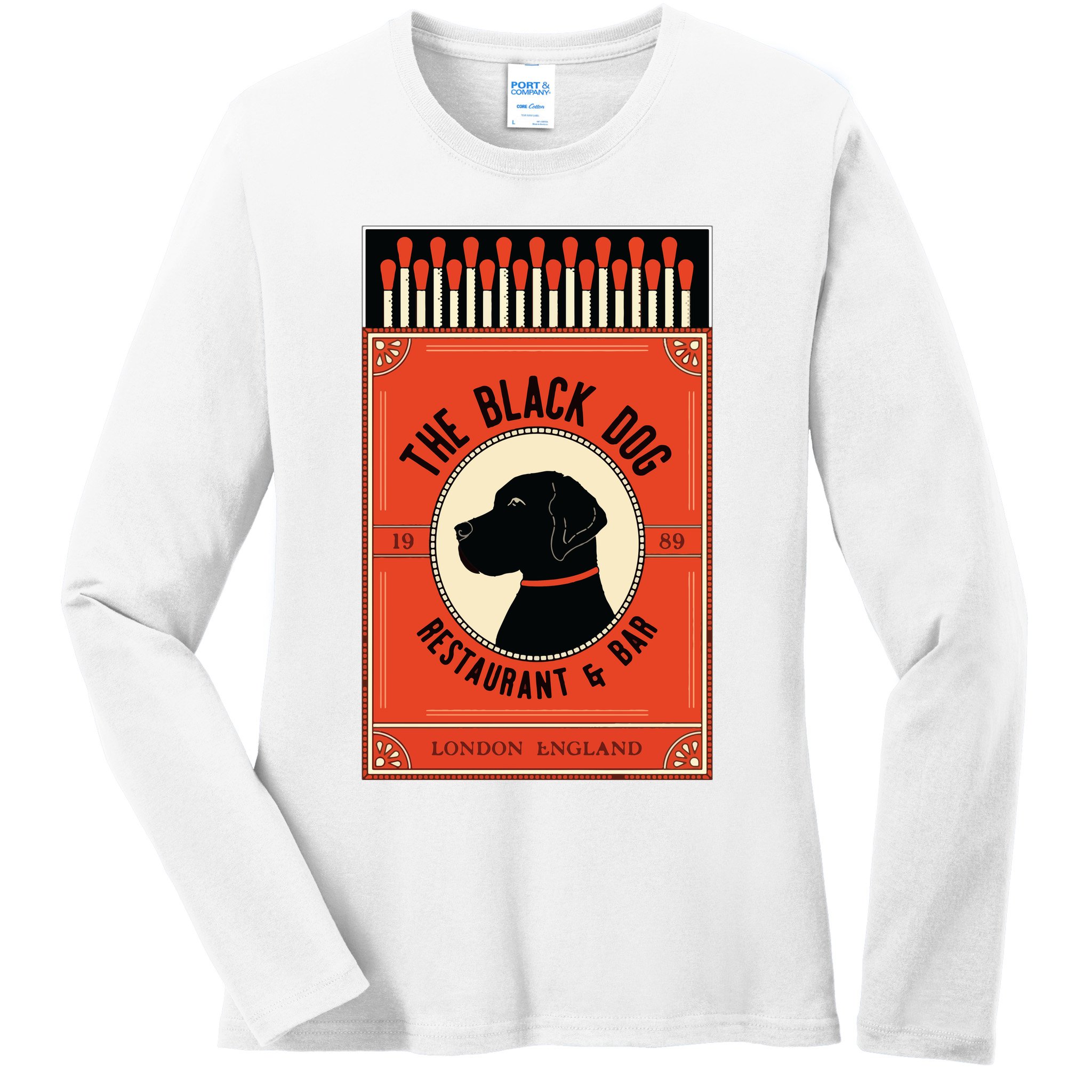 The Black Dog Ladies Long Sleeve Shirt