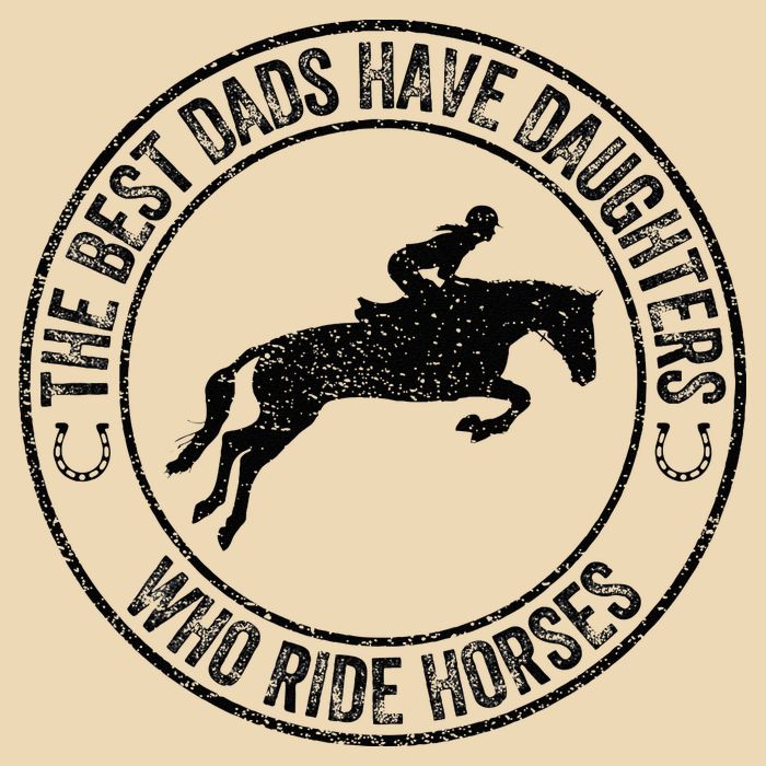 The Best Dads Have Daughters Who Ride Horses Father's Day Zip Tote Bag