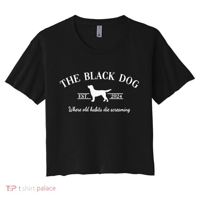 The Black Dog Crop Top