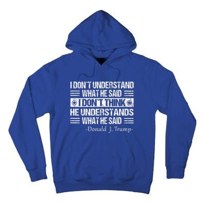 Trump Biden Debate Presidential Debate 2024 Tall Hoodie