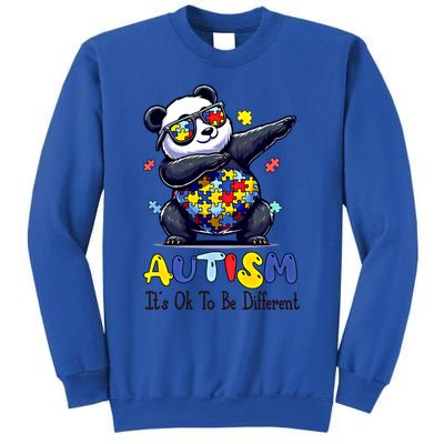 To Be Different Autism Awareness Dabbing Panda Animal Meaningful Gift Sweatshirt