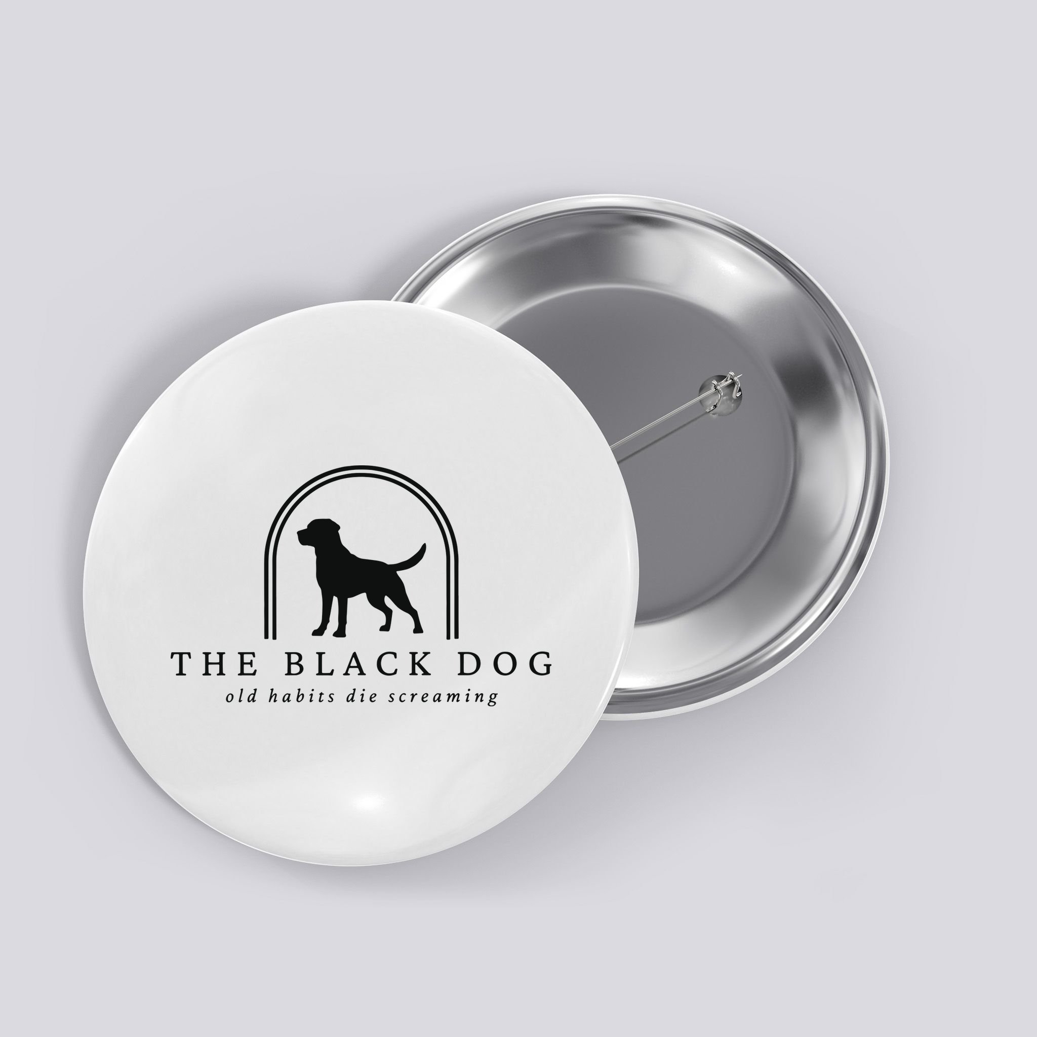 The Black Dog Button
