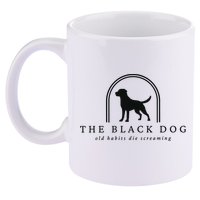 The Black Dog 11oz C Handle Ceramic Mug