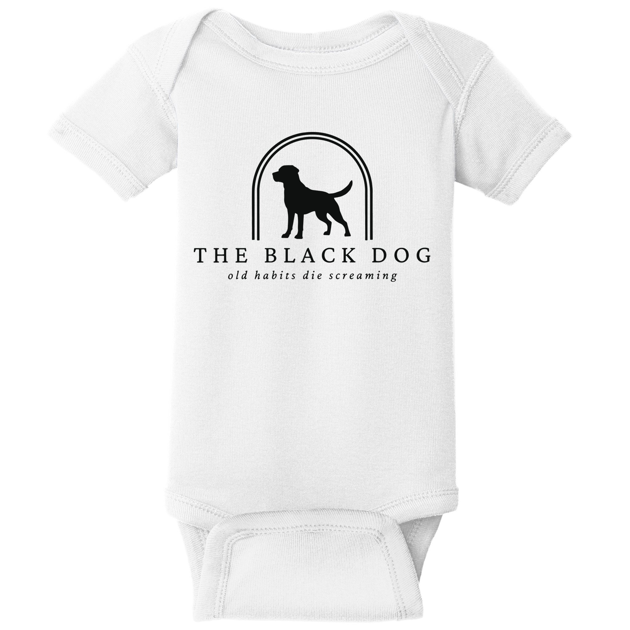 The Black Dog Baby Bodysuit