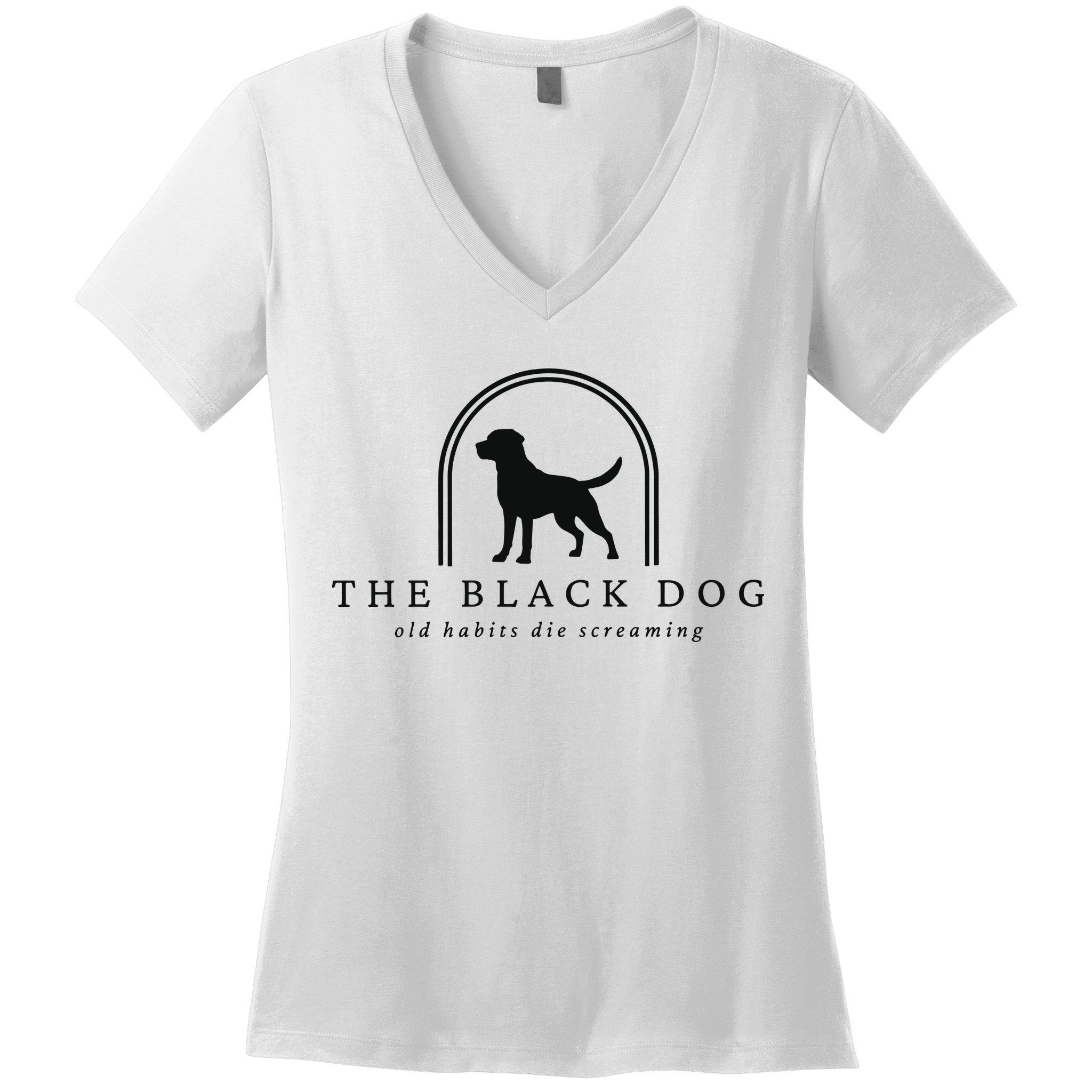 The Black Dog Women's V-Neck T-Shirt