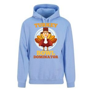 Turkey Bowl Dominator Thanksgiving Turkey Football Funny Gift Unisex Surf Hoodie