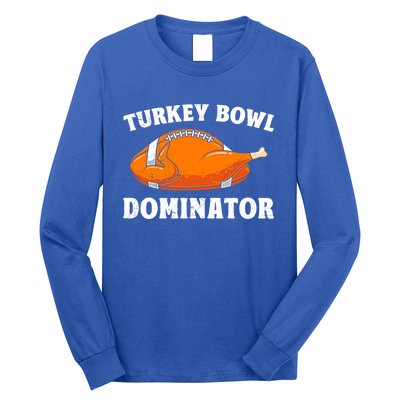 Turkey Bowl Dominator Thansgiving Party American Football Gift Long Sleeve Shirt