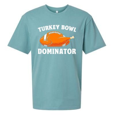 Turkey Bowl Dominator Thansgiving Party American Football Gift Sueded Cloud Jersey T-Shirt