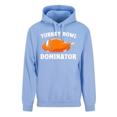 Turkey Bowl Dominator Thansgiving Party American Football Gift Unisex Surf Hoodie