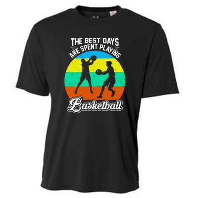 The Best Days Spent Playing Basketball For Basketball Team Sport Bball Cooling Performance Crew T-Shirt