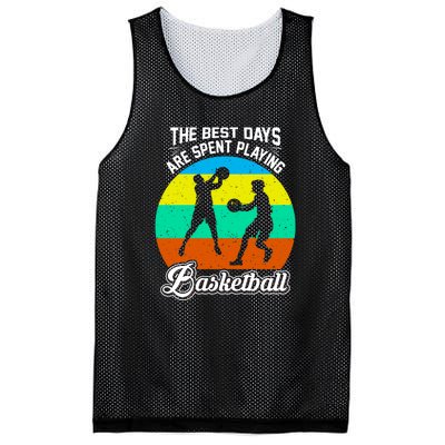 The Best Days Spent Playing Basketball For Basketball Team Sport Bball Mesh Reversible Basketball Jersey Tank