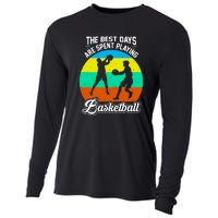 The Best Days Spent Playing Basketball For Basketball Team Sport Bball Cooling Performance Long Sleeve Crew