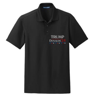 Trump Byron Donalds 2024 Donald Trump 47th President & Vp Dry Zone Grid Polo