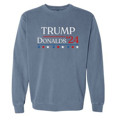 Trump Byron Donalds 2024 Donald Trump 47th President & Vp Garment-Dyed Sweatshirt