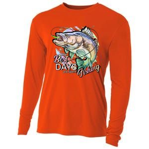 The Best Days Are Spent Fishing Cooling Performance Long Sleeve Crew