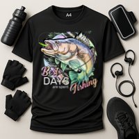 The Best Days Are Spent Fishing Cooling Performance Crew T-Shirt