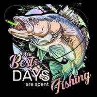 The Best Days Are Spent Fishing Cooling Performance Crew T-Shirt
