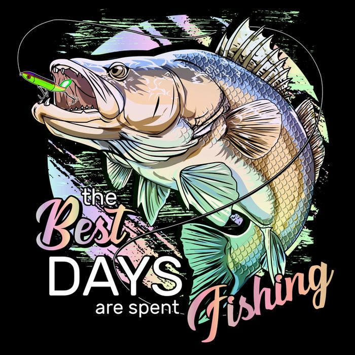 The Best Days Are Spent Fishing Cooling Performance Crew T-Shirt