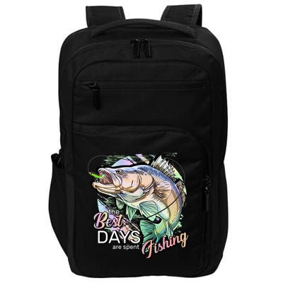 The Best Days Are Spent Fishing Impact Tech Backpack