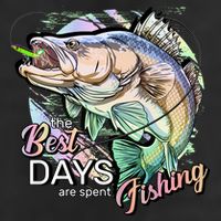 The Best Days Are Spent Fishing Adult Drive Performance Visor